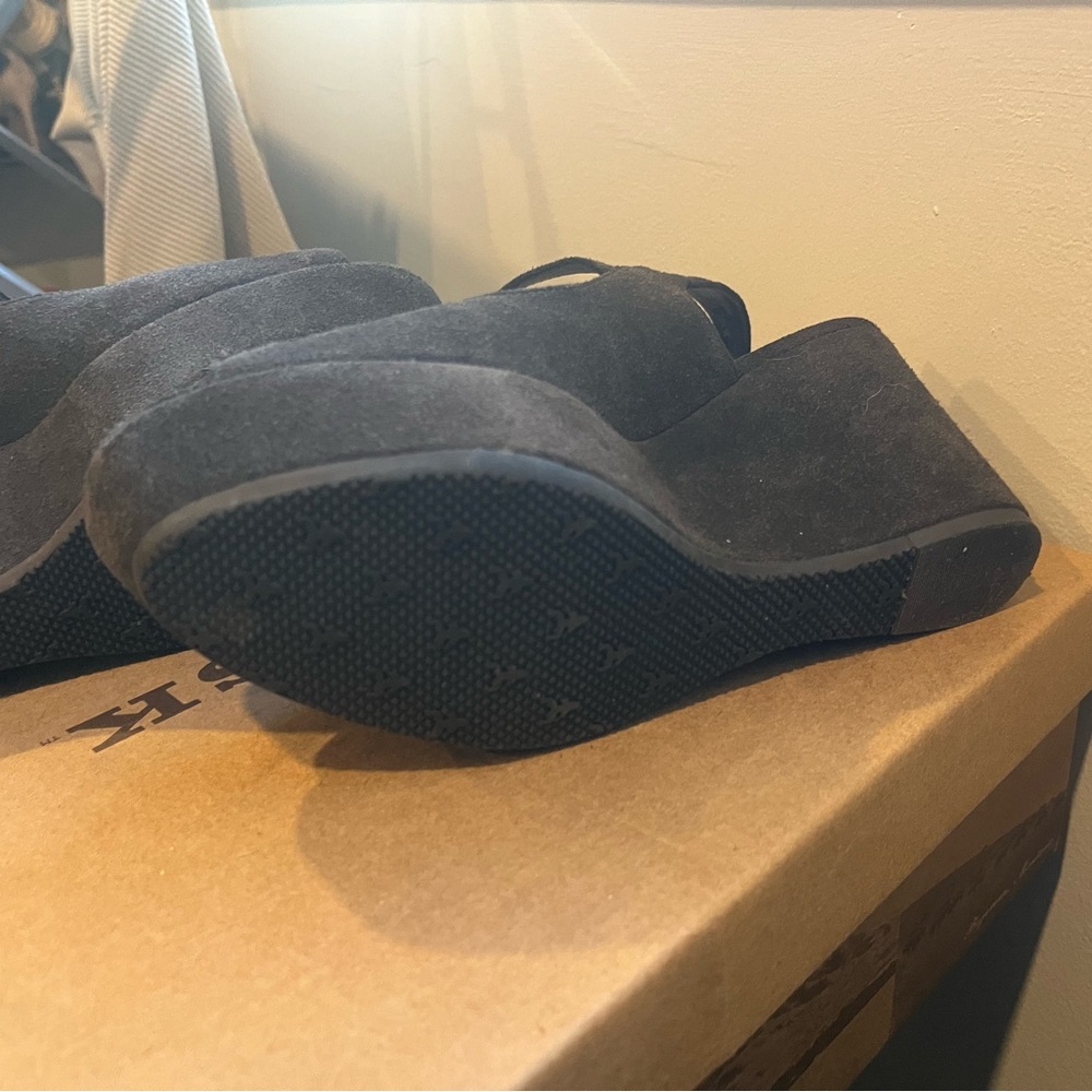 Trask Brown Suede Platform Slingbacks - image 4